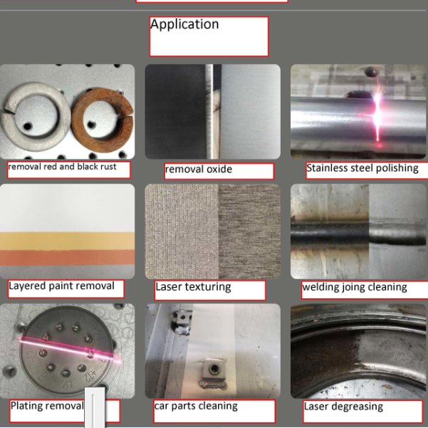 "Vente chaude de nettoyage 1000W Laser Dérouillage du métal en acier pour travailler avec précision"